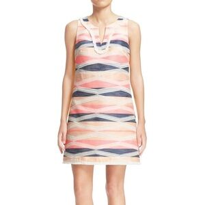 NWT Trina Turk Delmi Jacquard Stripe Shift Dress 6